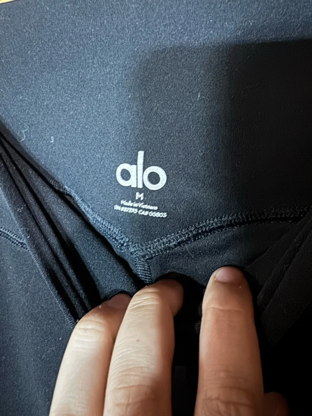Alo 7/8 High-Waist Airbrush Legging Black High-Waist Size Medium‎
